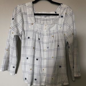 Floral Button Down Madewell Top